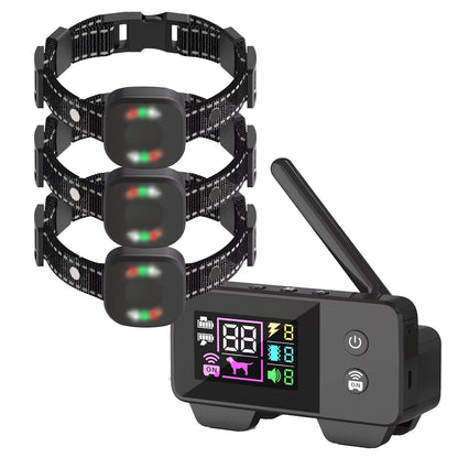Wireless Pet Containment System with Waterproof Rechargeable Training Collars for Multiple Dogs
