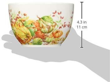 Ceramic Pumpkin Shaped Food Prep and Serving Bowl Set with Nesting Design