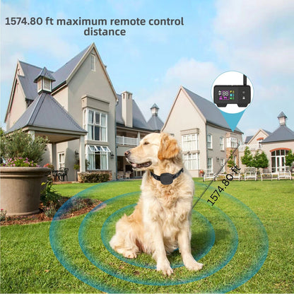 Wireless Pet Containment System with Waterproof Rechargeable Training Collars for Multiple Dogs