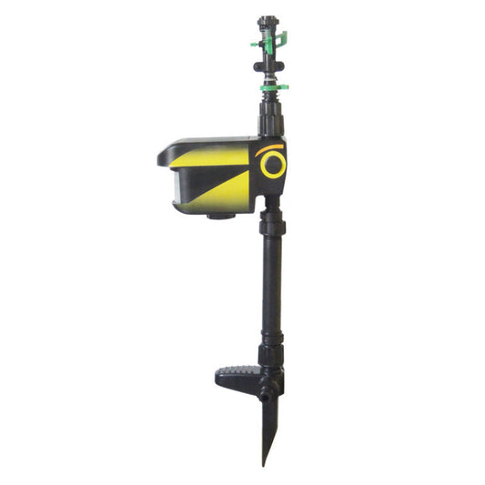 Solar Powered Motion Activated Sprinkler with Adjustable Sensitivity and Range and 300 Degree Rotation