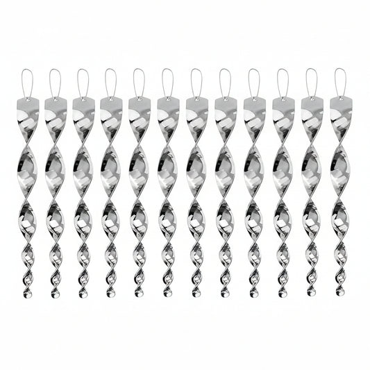 Rotating Reflective Spiral Rod with Included Hanging Rope for Bird Deterrent