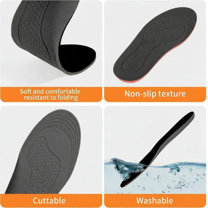 USB Rechargeable Heated Insoles with Dual Zones and Adjustable Temperature for Winter