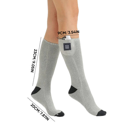 Heated Socks with Adjustable Temperature Levels and 8-Hour Runtime