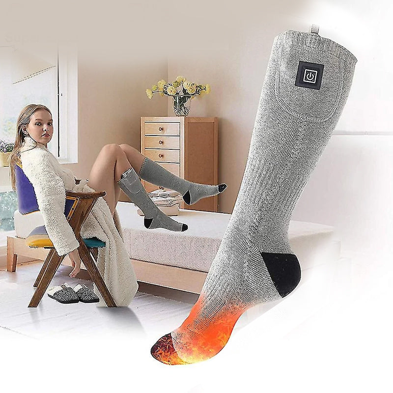 Heated Socks with Adjustable Temperature Levels and 8-Hour Runtime