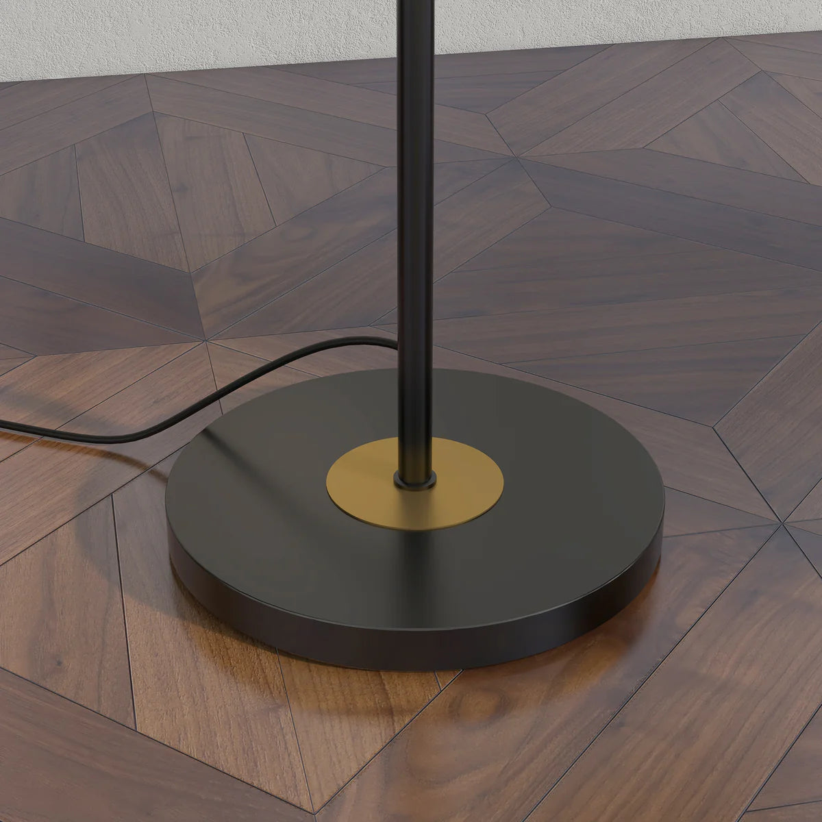 Bellro 3-Light Floor Lamp with Adjustable Glass Shades