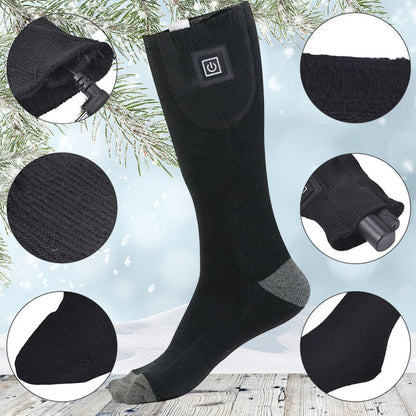 Heated Socks with Adjustable Temperature Levels and 8-Hour Runtime