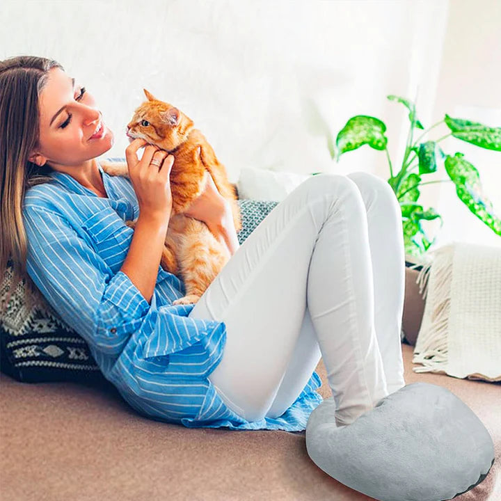 Enclosed Electric Foot Warmer with Adjustable Heat Settings and Removable Washable Liner