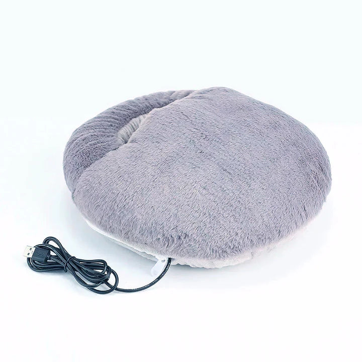 Enclosed Electric Foot Warmer with Adjustable Heat Settings and Removable Washable Liner
