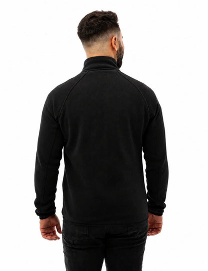 Mens Heated Fleece Jacket with Five Carbon Fiber Zones and Three Heat Levels for Outdoors