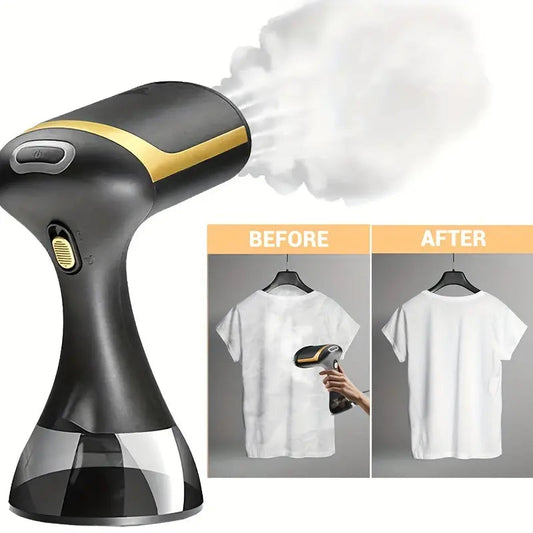 Handheld Garment Steamer with 1500W Power and 30-Second Heatup, Compact Travel Design