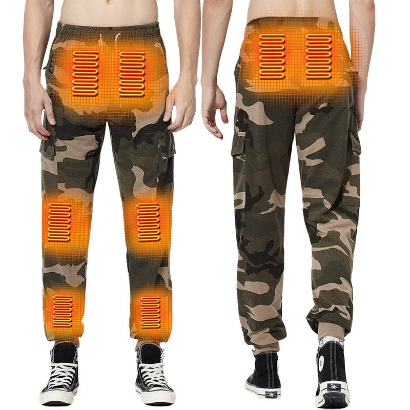 Heated Cargo Pants with 8 Graphene Zones and Independent Heat Control