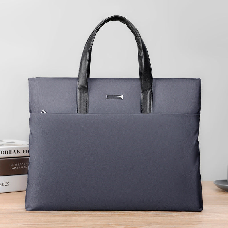 Business Tote Bag with Laptop Compartment and Padded Handles, Multiple Interior Pockets