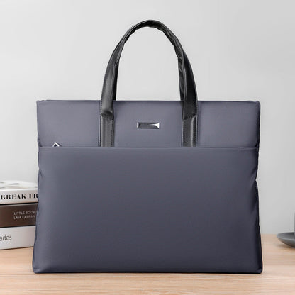 Business Tote Bag with Laptop Compartment and Padded Handles, Multiple Interior Pockets