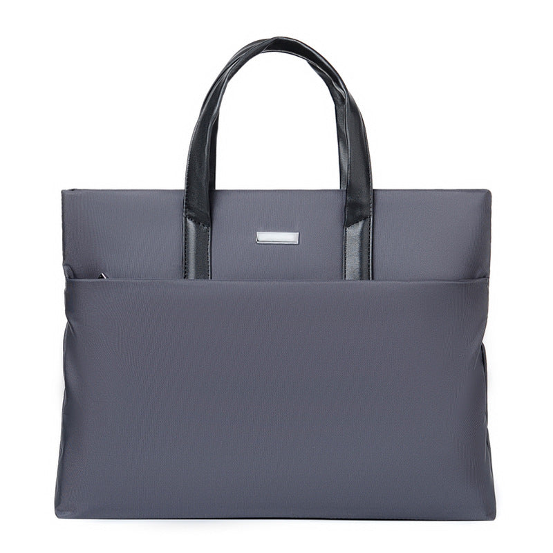Business Tote Bag with Laptop Compartment and Padded Handles, Multiple Interior Pockets