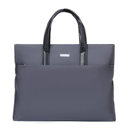 Business Tote Bag with Laptop Compartment and Padded Handles, Multiple Interior Pockets