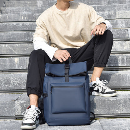 Laptop Rucksack with Waterproof Fabric and Front Access Pocket