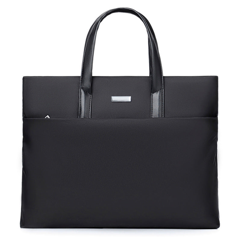 Business Tote Bag with Laptop Compartment and Padded Handles, Multiple Interior Pockets