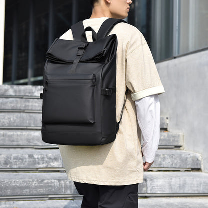 Laptop Rucksack with Waterproof Fabric and Front Access Pocket