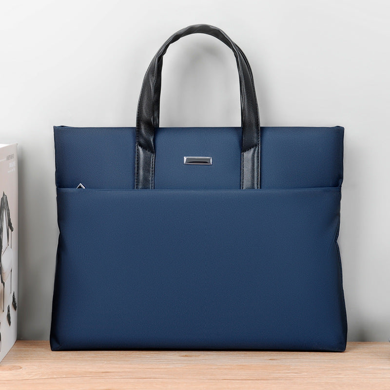 Business Tote Bag with Laptop Compartment and Padded Handles, Multiple Interior Pockets