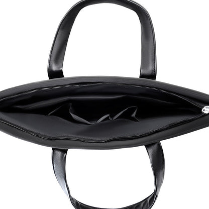 Business Tote Bag with Laptop Compartment and Padded Handles, Multiple Interior Pockets