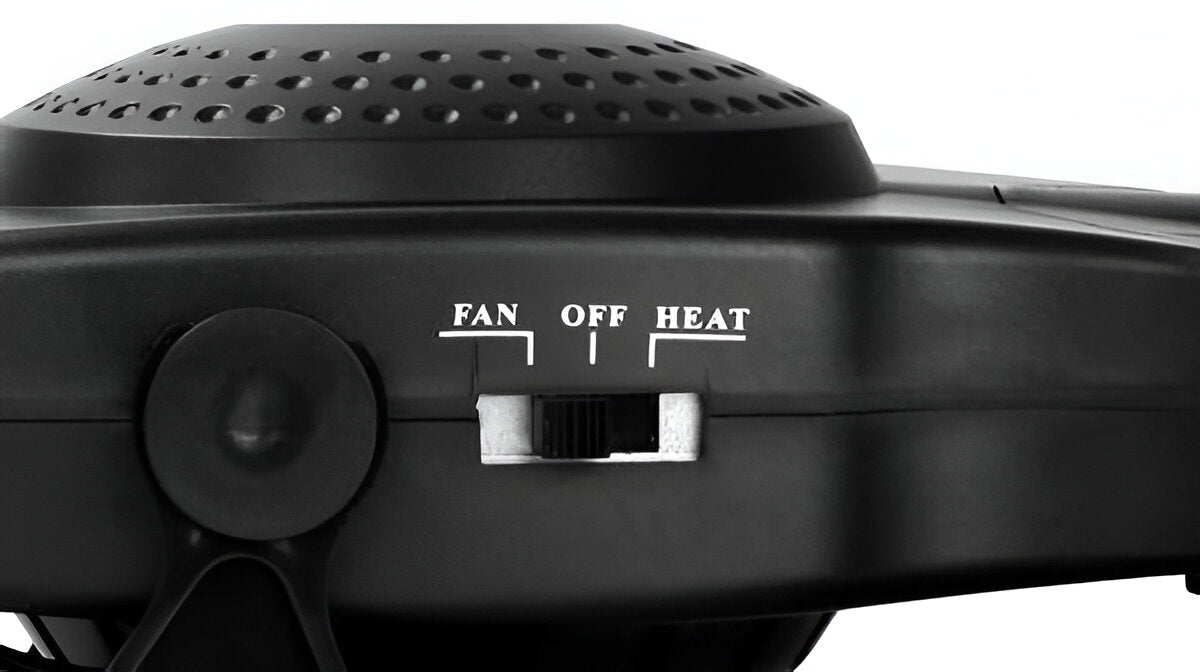 Portable Car Heater with 180 Degree Swivel Base and Three Adjustable Vents