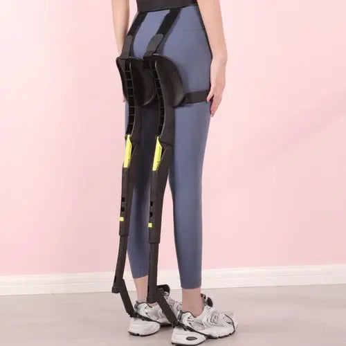 Wearable Folding Chair with Adjustable Waist Belt and Rubber Grip Base