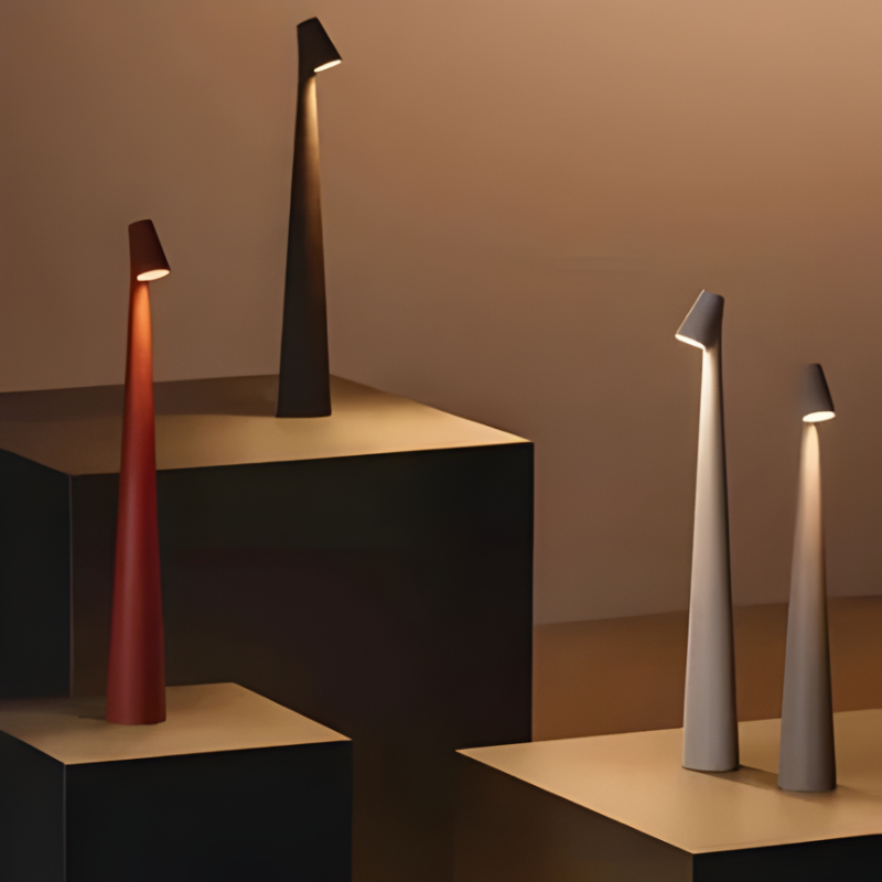 Rechargeable Table Lamp with Touch Control and Adjustable Color Temperature, Three Brightness Levels