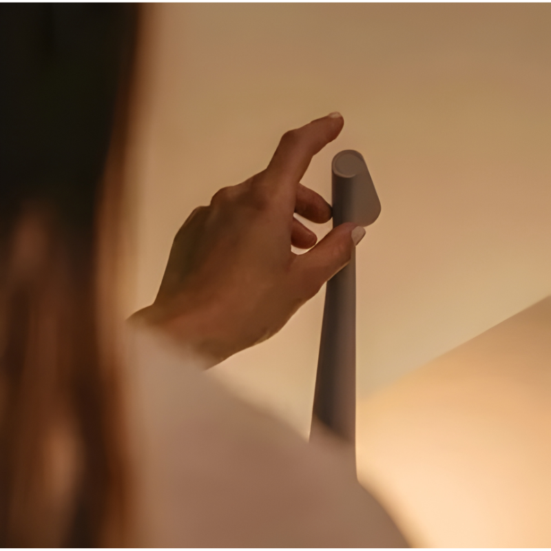 Rechargeable Table Lamp with Touch Control and Adjustable Color Temperature, Three Brightness Levels