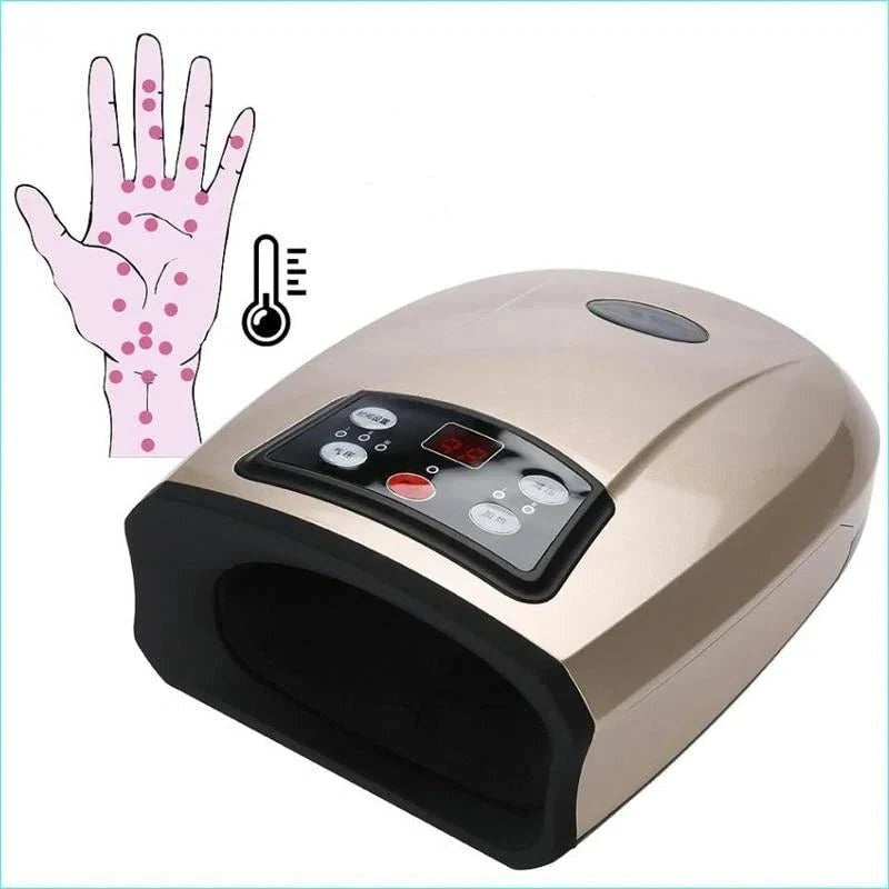 Hand Compression Massager with Battery and Plug-In Power, Universal Voltage