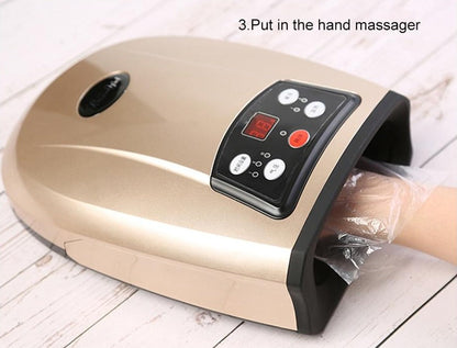 Hand Compression Massager with Battery and Plug-In Power, Universal Voltage
