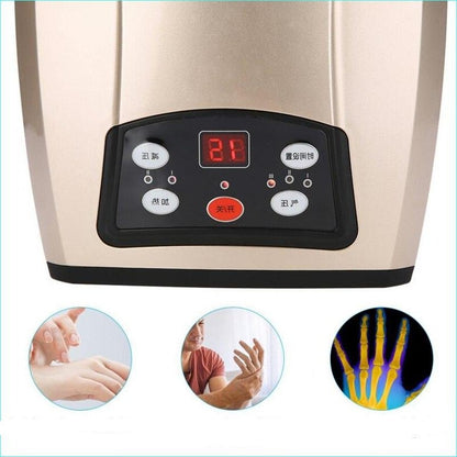 Hand Compression Massager with Battery and Plug-In Power, Universal Voltage