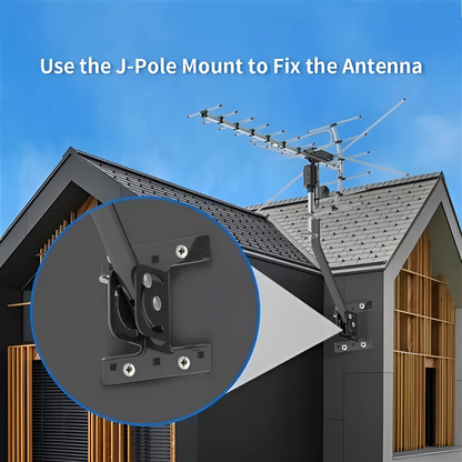Outdoor HD TV Antenna with Motorized 360 Degree Rotation and Remote Control, 33ft Cable