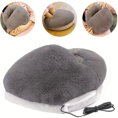 Dual Foot Warmer with USB Connection and Washable Flannel Cover