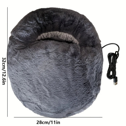 Dual Foot Warmer with USB Connection and Washable Flannel Cover