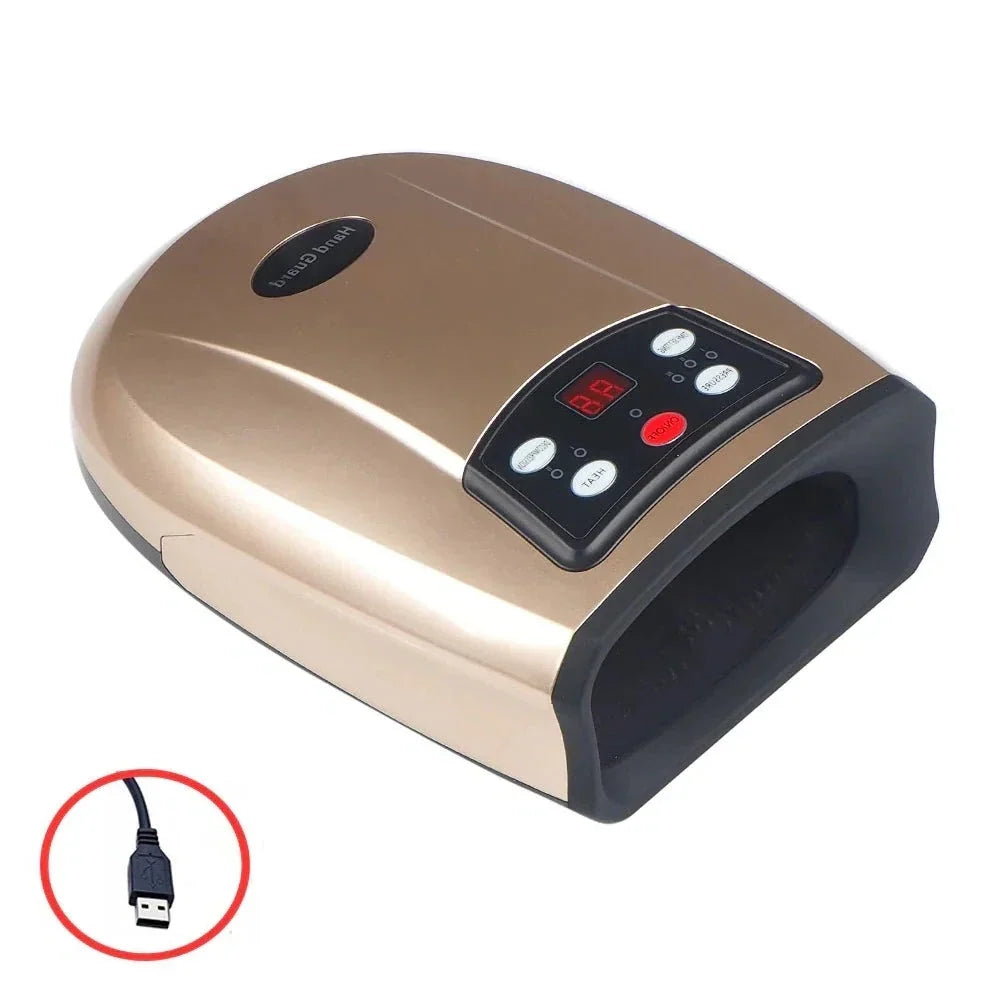 Hand Compression Massager with Battery and Plug-In Power, Universal Voltage