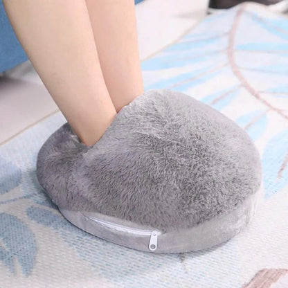 Dual Foot Warmer with USB Connection and Washable Flannel Cover