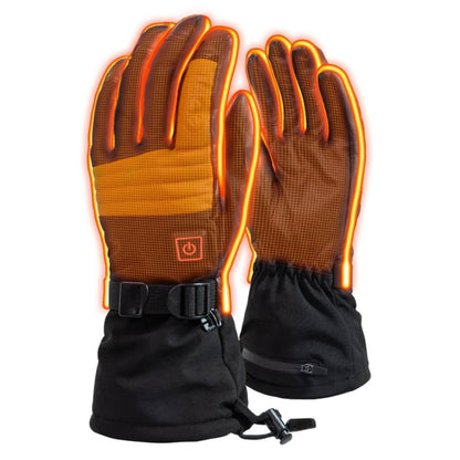 Heated Ski Gloves (3500mAh USB-C batt) - front view
