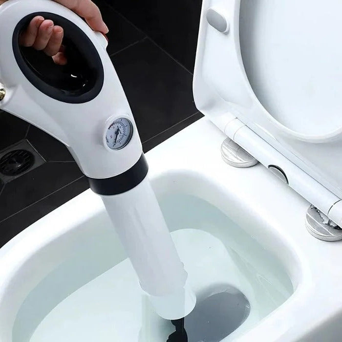 Manual Drain Unblocker with High Pressure Air Blasts and Trigger Control