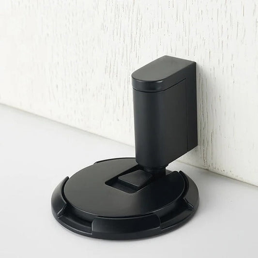 Adjustable Door Stopper with Zinc Alloy Construction and Dual Mounting Options