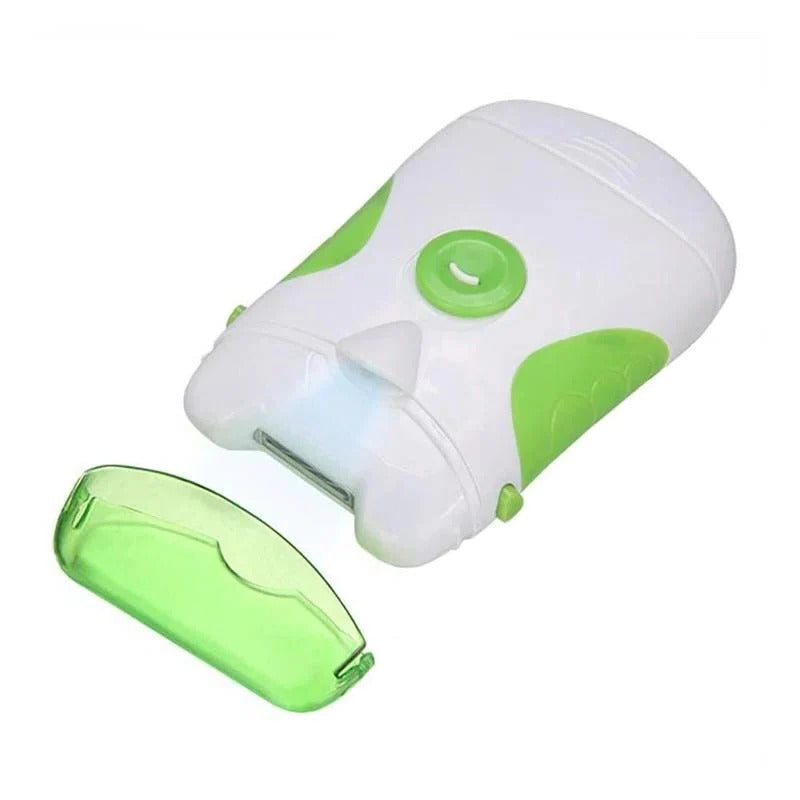 Cordless Electric Nail Clipper with LED Light and Rotating Blade