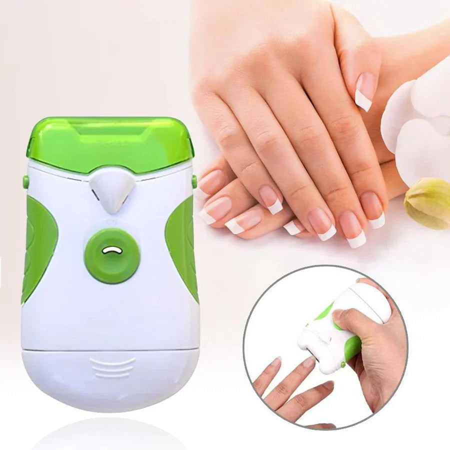 Cordless Electric Nail Clipper with LED Light and Rotating Blade