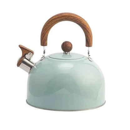 Stovetop Kettle with Automatic Whistle Alert and Flat Base for All Cooktops