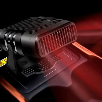 12V Car Heater and Cooling Fan with 360 Degree Rotation and Dashboard Mount