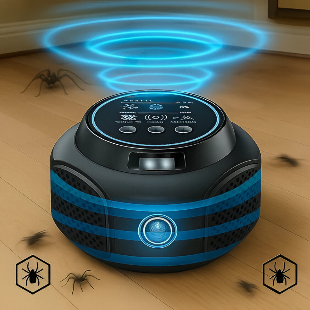 Ultrasonic Pest Repeller with 25-45 KHz Frequency and Silent Operation, 3200 Sq Ft Coverage