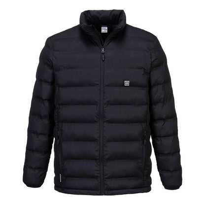 Quilted Heated Tunnel Work Coat with Carbon Fiber Panels and Zipped Pockets for Cold Jobs