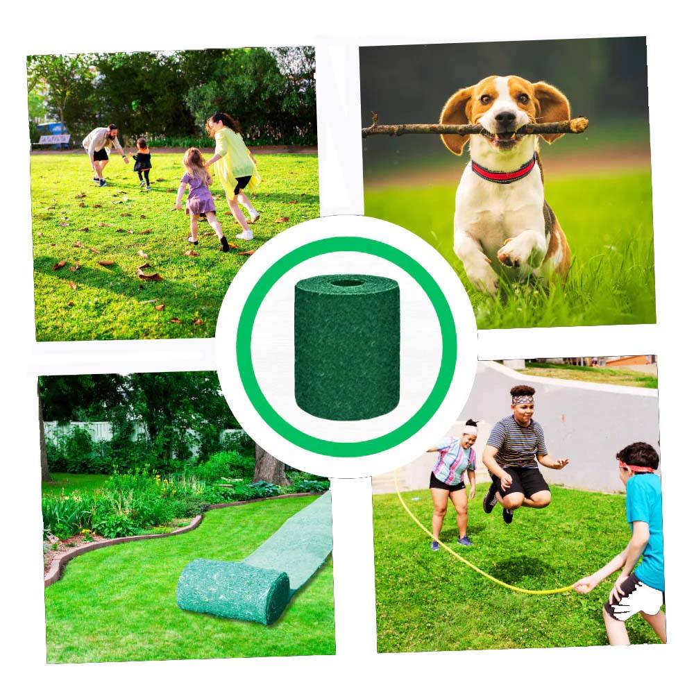 Grass Seed Mat with Pre-Embedded Seeds and Micro Fertilizer, Biodegradable