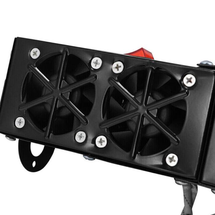 Portable 12V Car Heater with Dual Switch Control and Four Air Outlets