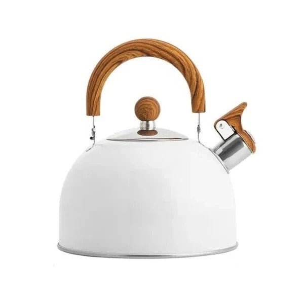 Stovetop Kettle with Automatic Whistle Alert and Flat Base for All Cooktops