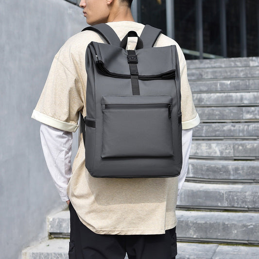 Laptop Rucksack with Waterproof Fabric and Front Access Pocket