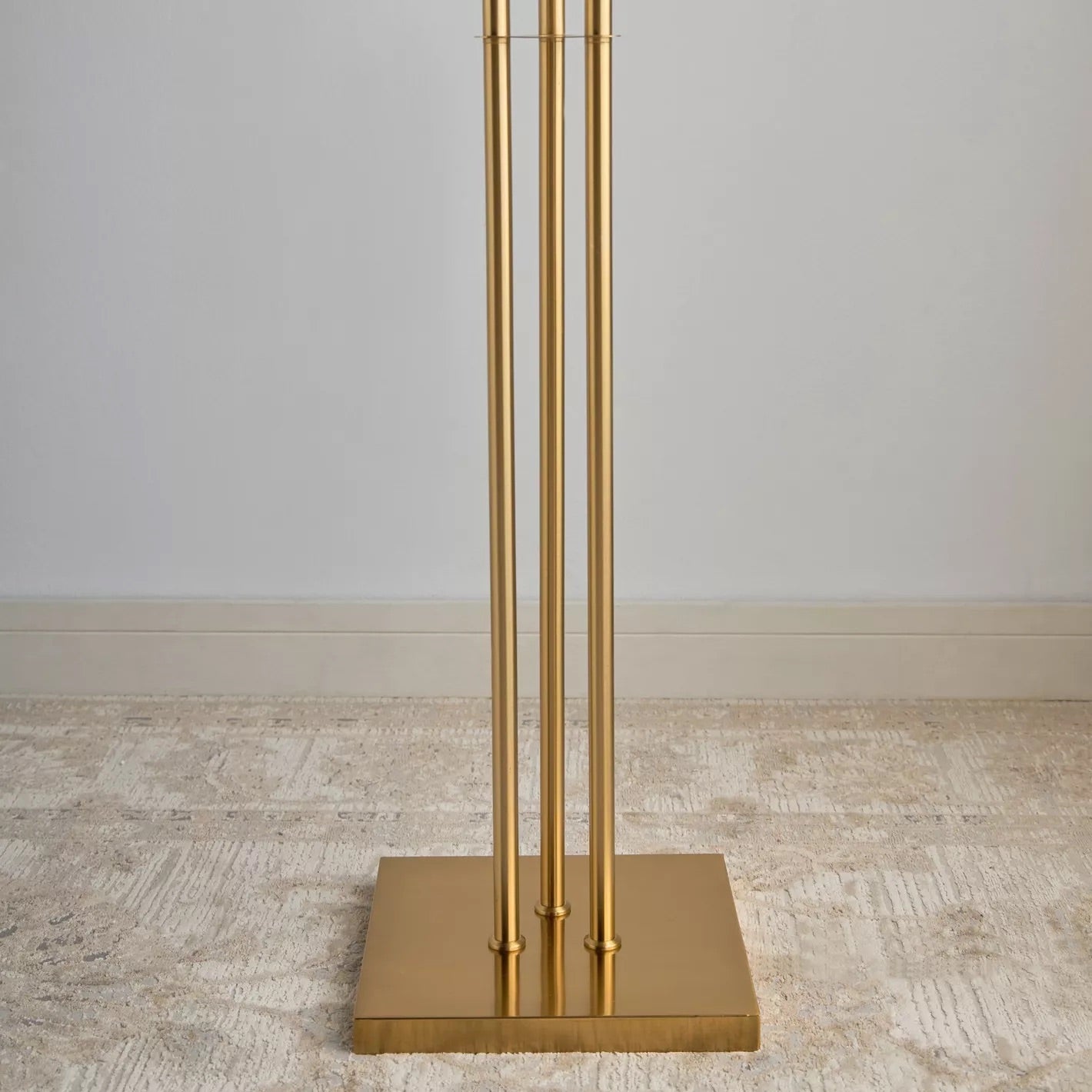 Druva Golden Metal Floor Lamp